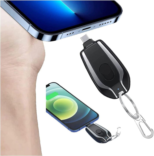 2 in 1 Keychain Portable Charger (Apple and Android)